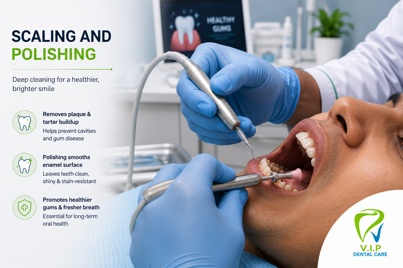 Clinical dental check session