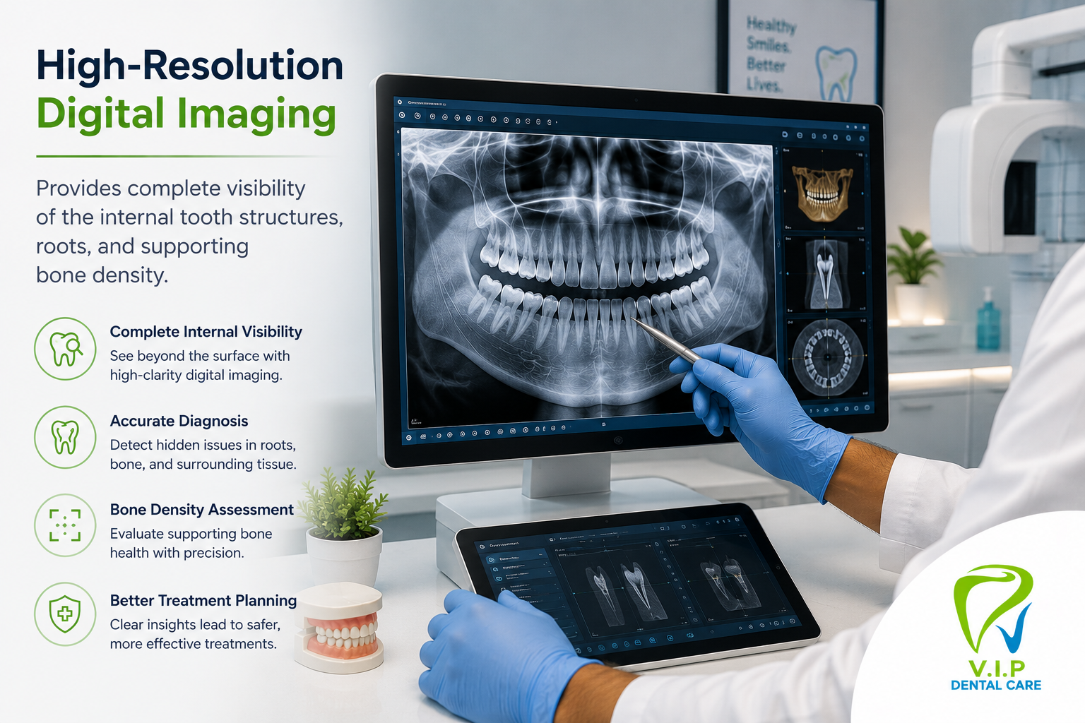 Advanced diagnostic radiography view