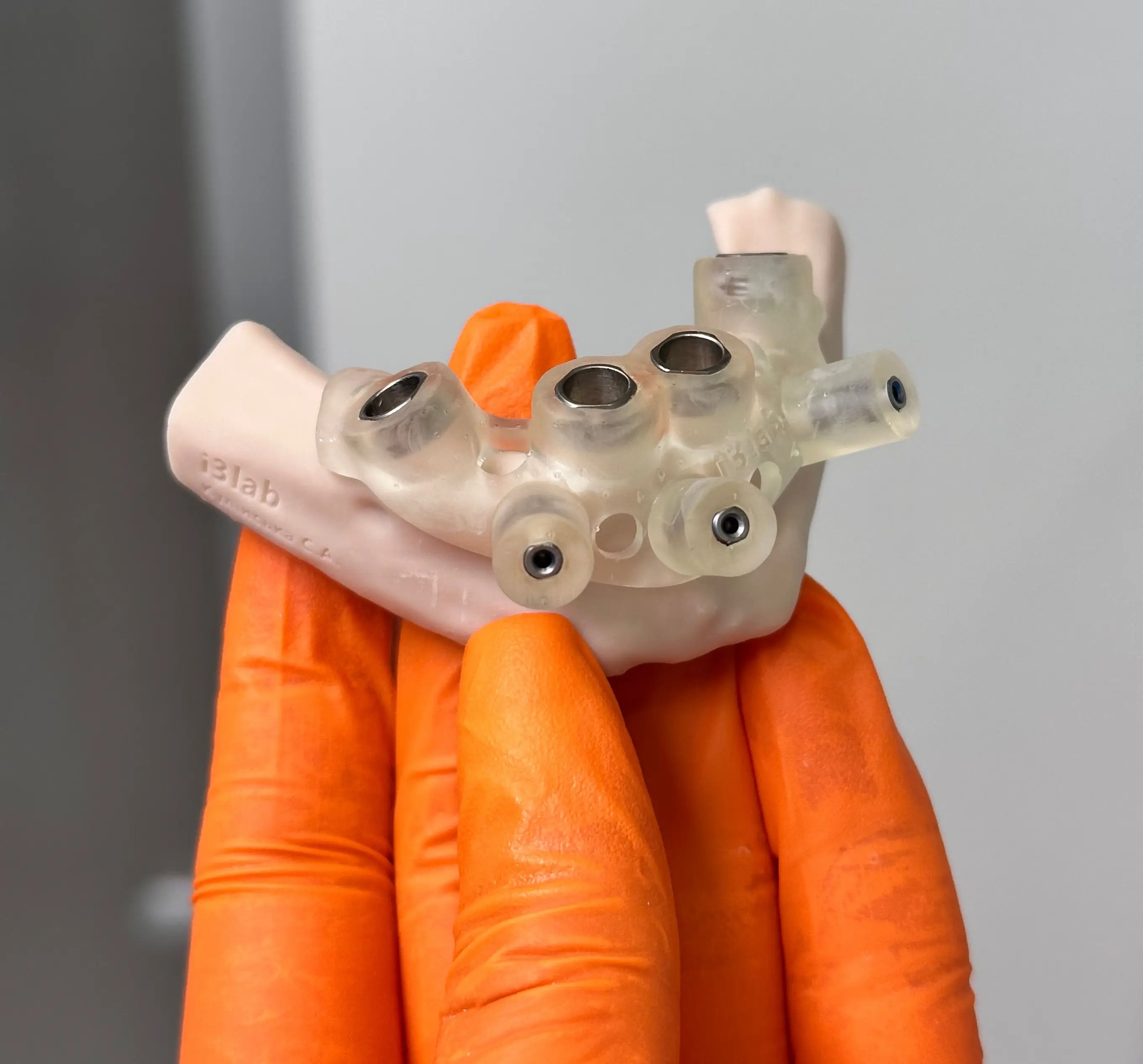 Specialized laser dentist performing high-precision treatment