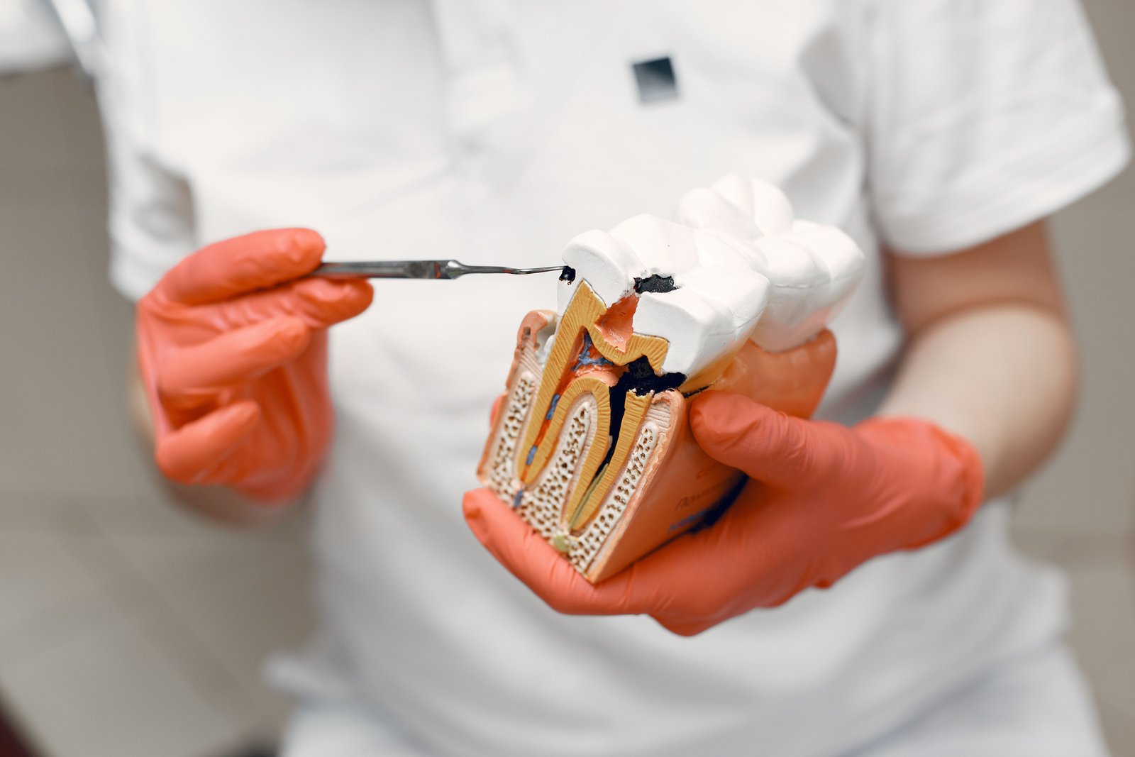 High-tech sterile dental tools ready for use