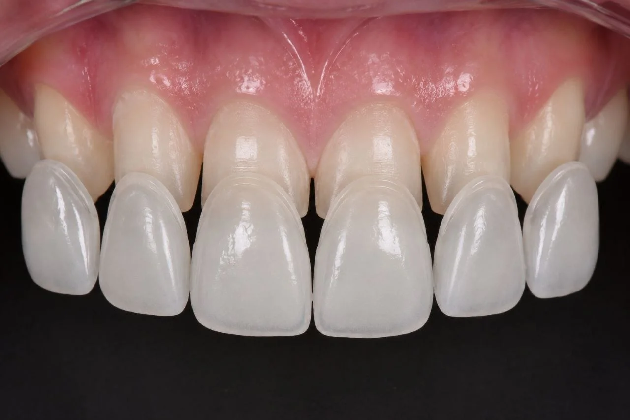 Advanced professional laser teeth whitening session